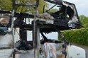 Wohnmobil ausgebrannt Koeln Porz Linder Mauspfad P020